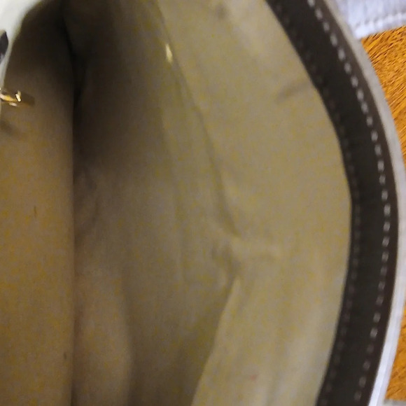 AUTHENTIC LOUIS VUITTON MONOGRAM CANVAS LEATHER BROWN AND TAN BAG - Picture 12 of 16